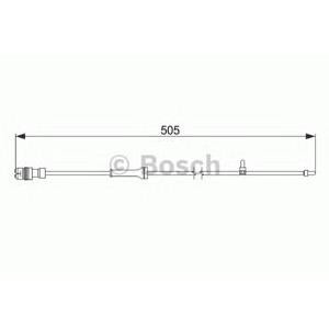 датчик, износване на накладки BOSCH 1 987 474 592 