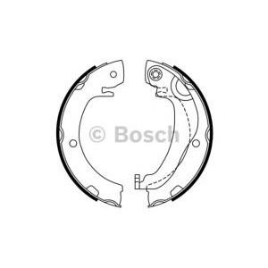 накладки за ръчна спирачка BOSCH 0 986 487 763