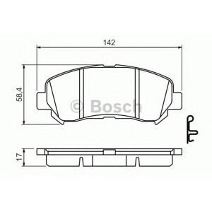 накладки BOSCH 0 986 494 501 