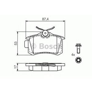 накладки BOSCH 0 986 494 514
