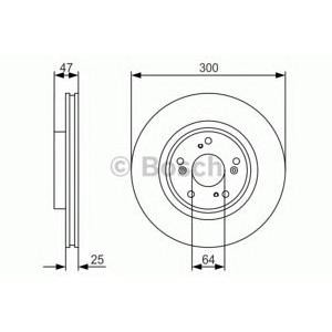 спирачен диск BOSCH 0 986 479 R24