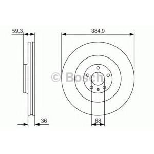 спирачен диск BOSCH 0 986 479 R30