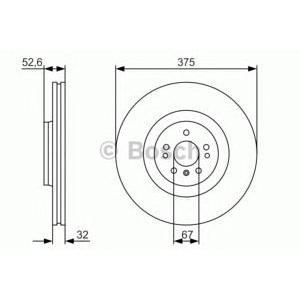 спирачен диск BOSCH 0 986 479 R31