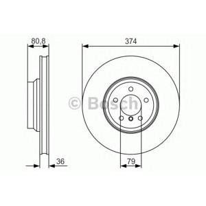 спирачен диск BOSCH 0 986 479 R35