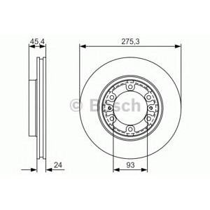 спирачен диск BOSCH 0 986 479 R40