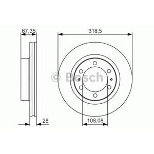 спирачен диск BOSCH 0 986 479 R46