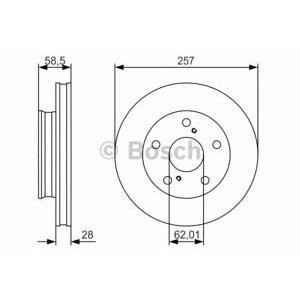 спирачен диск BOSCH 0 986 479 R53