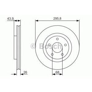 спирачен диск BOSCH 0 986 479 R89