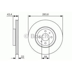 спирачен диск BOSCH 0 986 479 S01