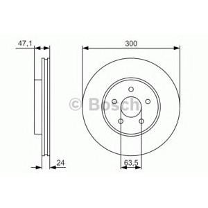 спирачен диск BOSCH 0 986 479 S48