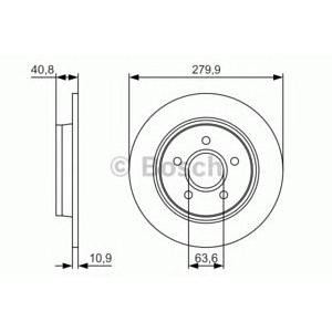 спирачен диск BOSCH 0 986 479 S49