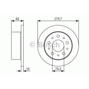 спирачен диск BOSCH 0 986 479 S86