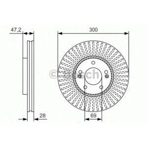 спирачен диск BOSCH 0 986 479 S14