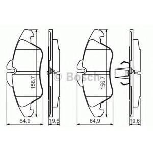 накладки BOSCH 0 986 494 504