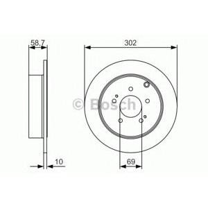 спирачен диск BOSCH 0 986 479 532
