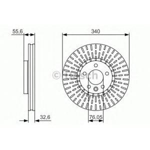 спирачен диск BOSCH 0 986 479 546