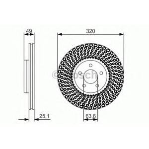 спирачен диск BOSCH 0 986 479 660