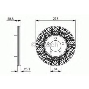 спирачен диск BOSCH 0 986 479 699