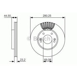 спирачен диск BOSCH 0 986 479 A12