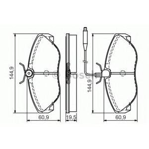 накладки BOSCH 0 986 495 056 