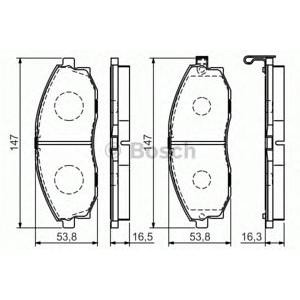 накладки BOSCH 0 986 495 065 