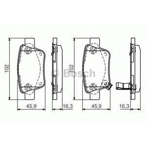 накладки BOSCH 0 986 495 073 