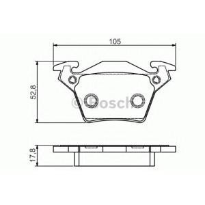 накладки BOSCH 0 986 495 074 