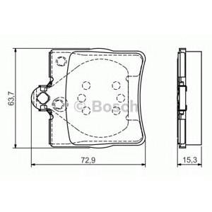 накладки BOSCH 0 986 495 080 