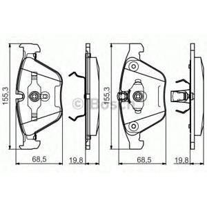 накладки BOSCH 0 986 495 082 