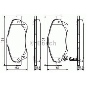 накладки BOSCH 0 986 495 083 
