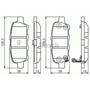 накладки BOSCH 0 986 495 089 