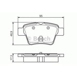 накладки BOSCH 0 986 495 092 