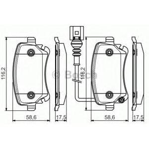 накладки BOSCH 0 986 495 094 
