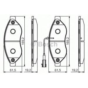 накладки BOSCH 0 986 495 096 