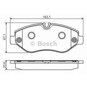 накладки BOSCH 0 986 495 098 