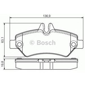 накладки BOSCH 0 986 495 100 