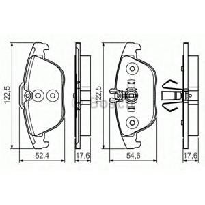 накладки BOSCH 0 986 495 105 