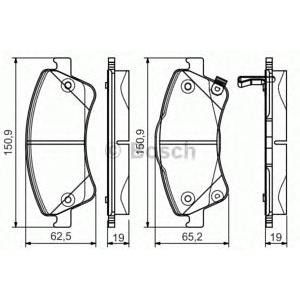 накладки BOSCH 0 986 495 106 