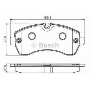 накладки BOSCH 0 986 495 107 