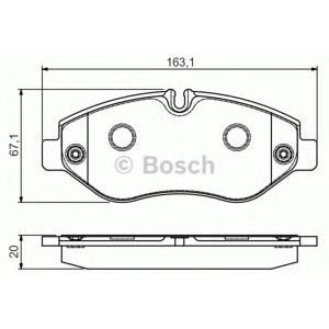накладки BOSCH 0 986 495 113 
