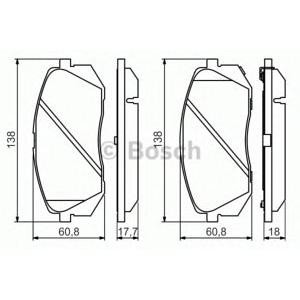 накладки BOSCH 0 986 494 559 
