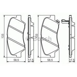 накладки BOSCH 0 986 494 563 