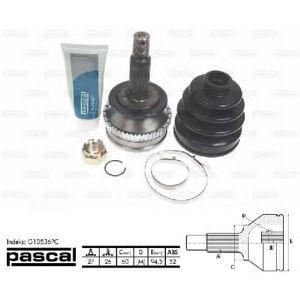 каре комплект, полуоска PASCAL G10536PC 