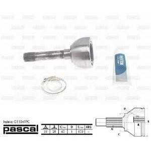 каре комплект, полуоска PASCAL G11049PC 