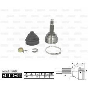 каре комплект, полуоска PASCAL G11080PC 