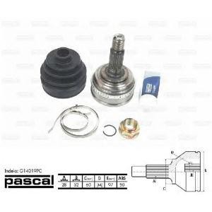 каре комплект, полуоска PASCAL G14019PC 
