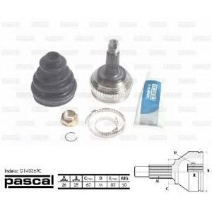 каре комплект, полуоска PASCAL G14036PC 