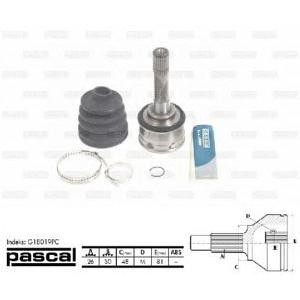 каре комплект, полуоска PASCAL G18019PC 