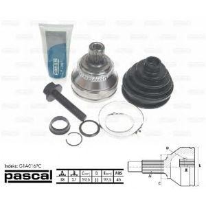 каре комплект, полуоска PASCAL G1A016PC 