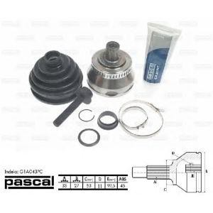 каре комплект, полуоска PASCAL G1A043PC 